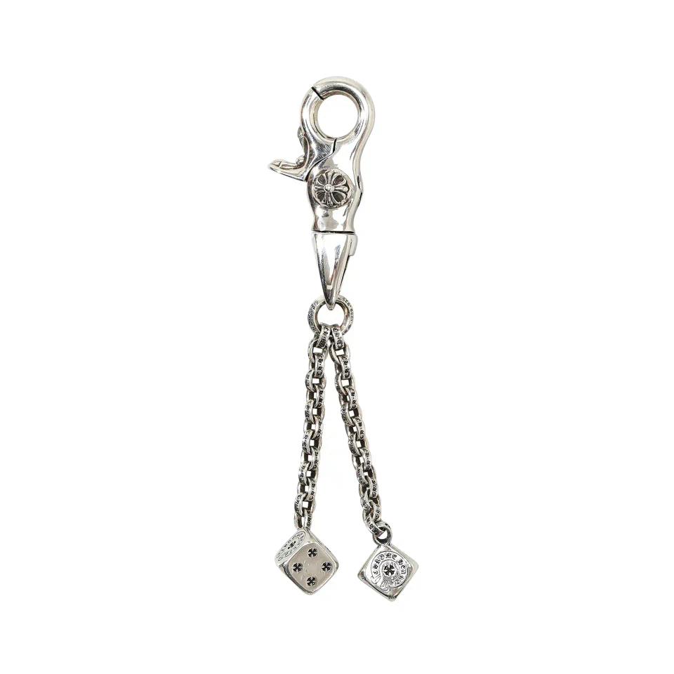 Dice Keychain Silver