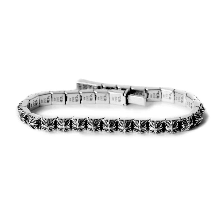 Ch Plus Pyramid Link Bracelet