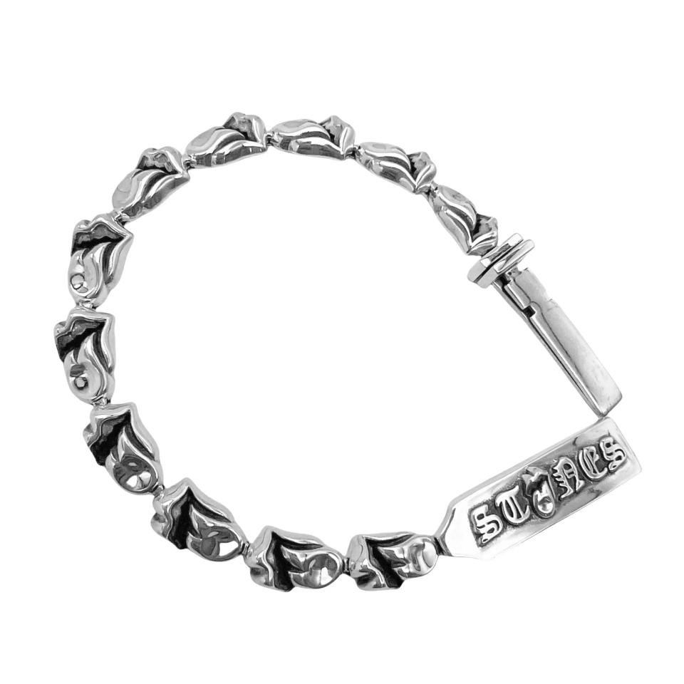 11LINK ID LT Lip & ID Silver Bracelet Silver 