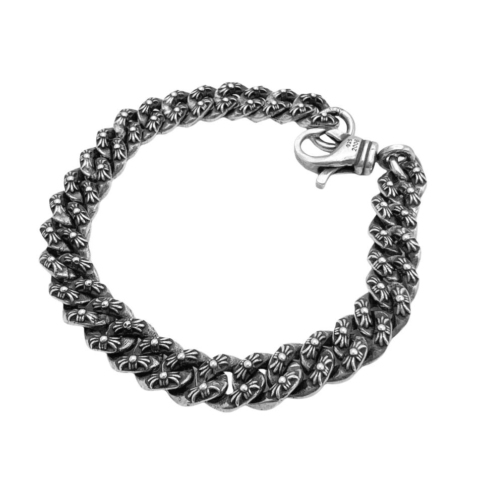 Babyfat Fancy Chain Clip Bracelet Silver