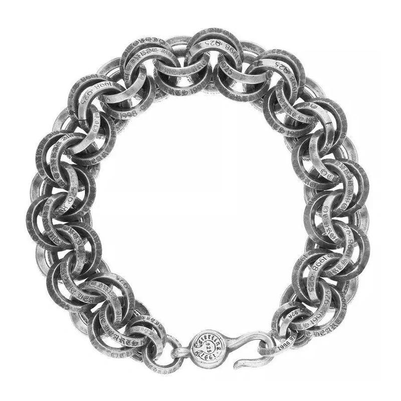 1 Double B Ring Silver Bracelet