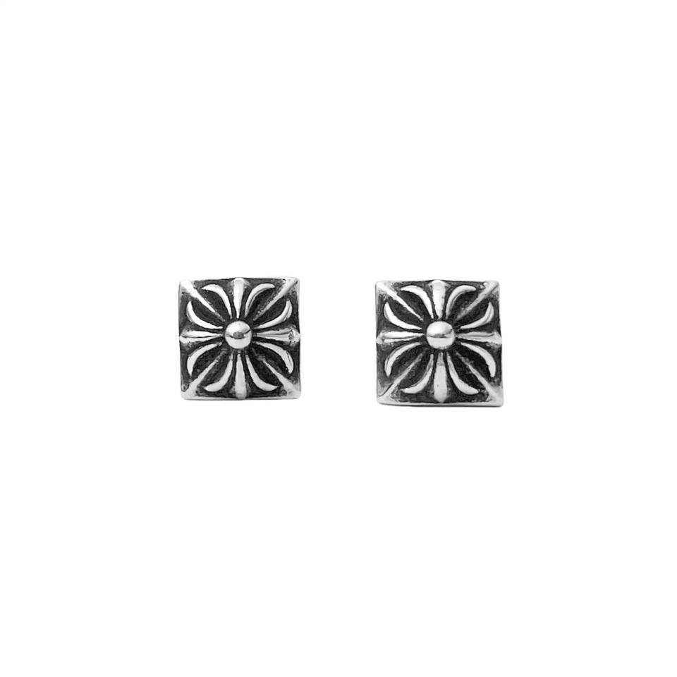 Pyramid Plus Stud Earrings