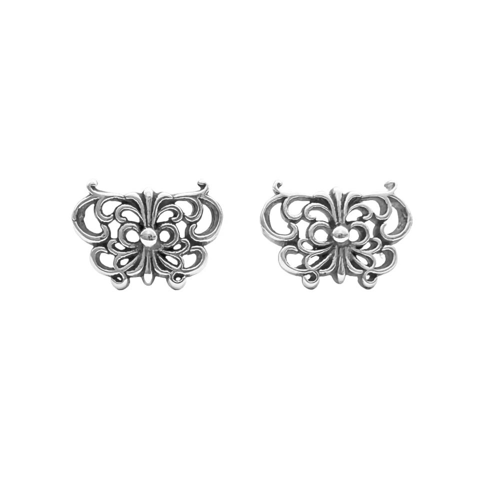 Butterfly Cross Earrings