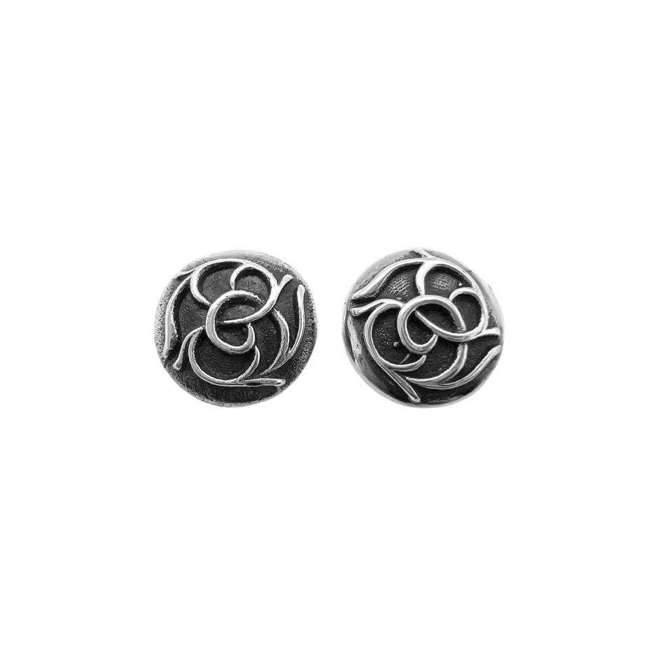 Retro Round Stud Earrings