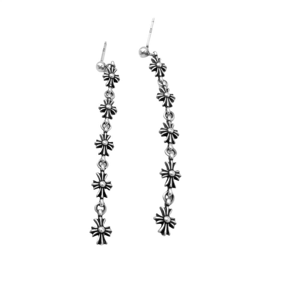 5 Cross Drop Earrings