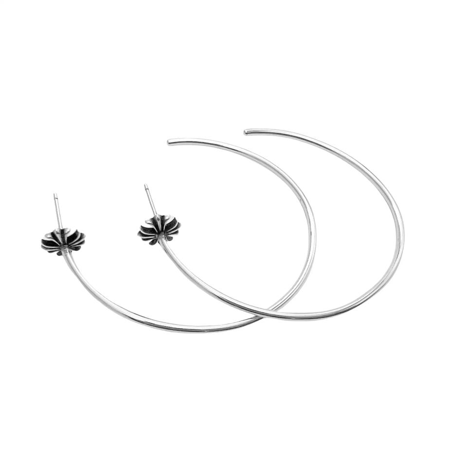HOOP Plus Silver Earrings 