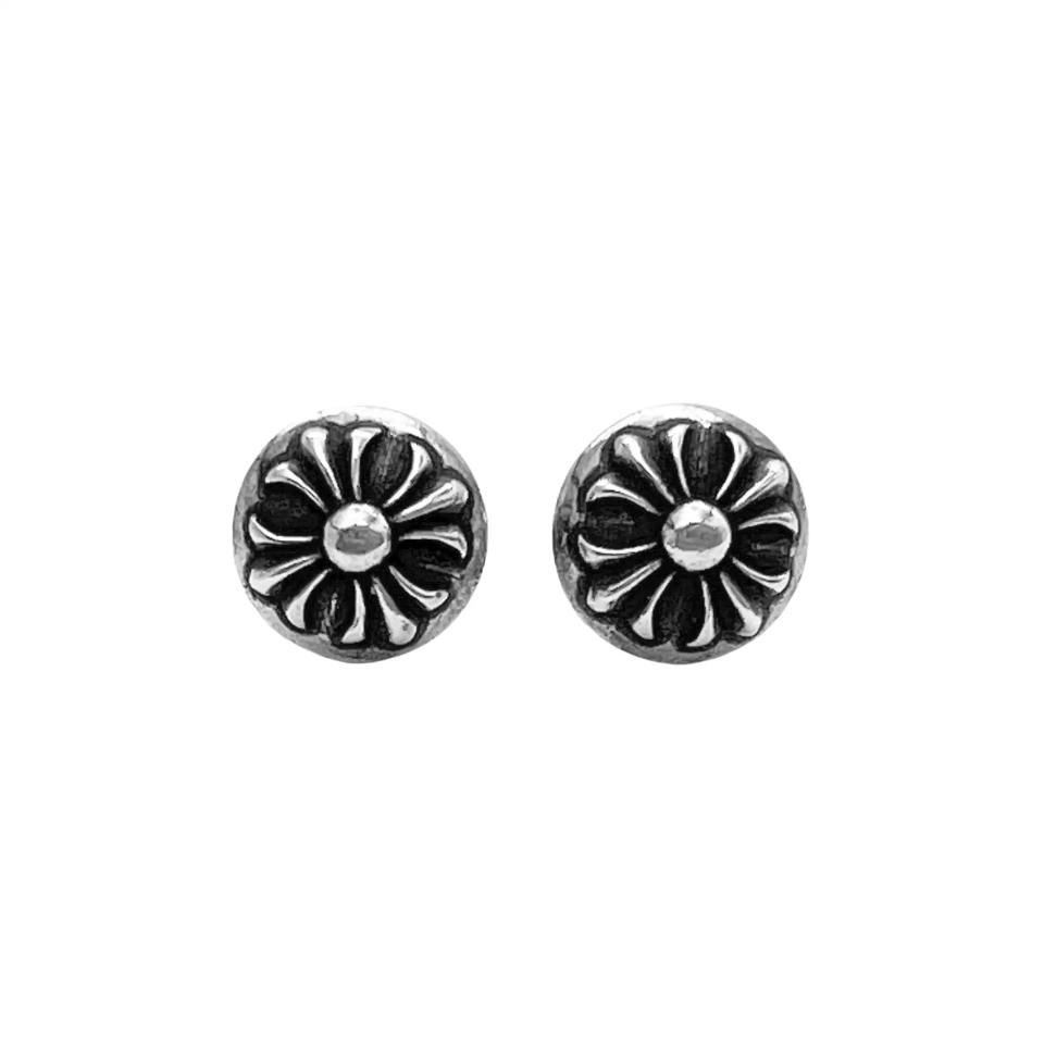 Cross Ball Stud Earrings