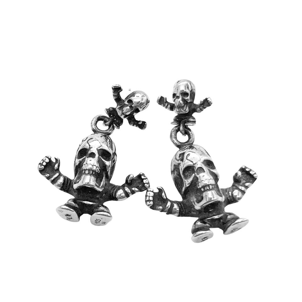 Harris Skull Drop Earrings