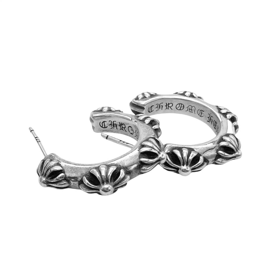 Cross Hoop Earrings