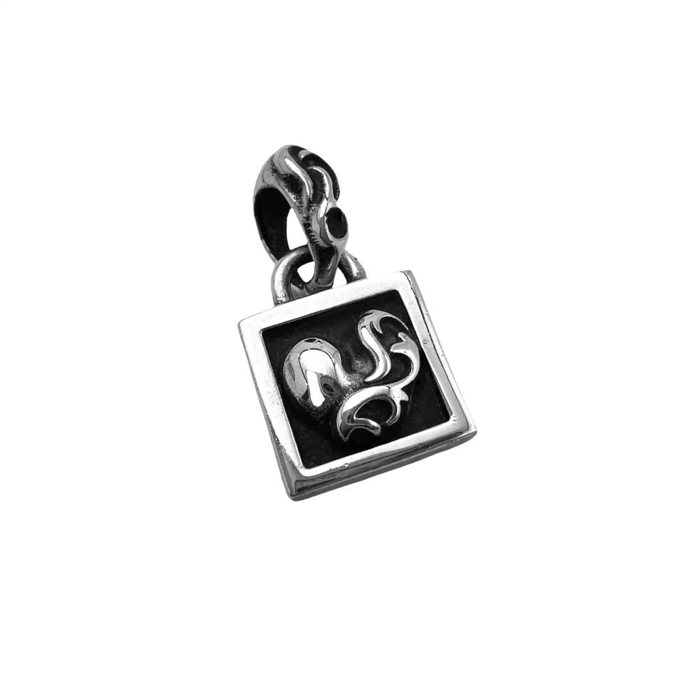 Square Framed 3 Dimensional Pendant