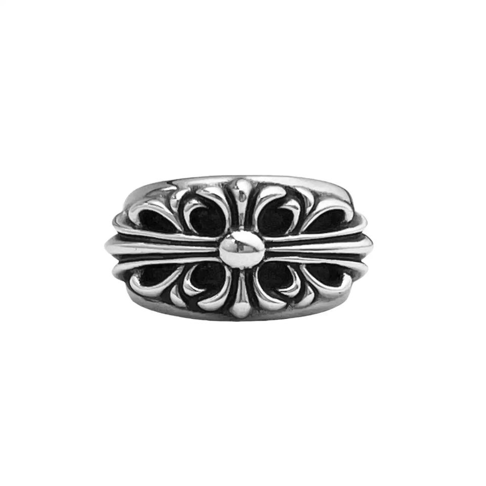 Baby Classic Floral Cross Ring