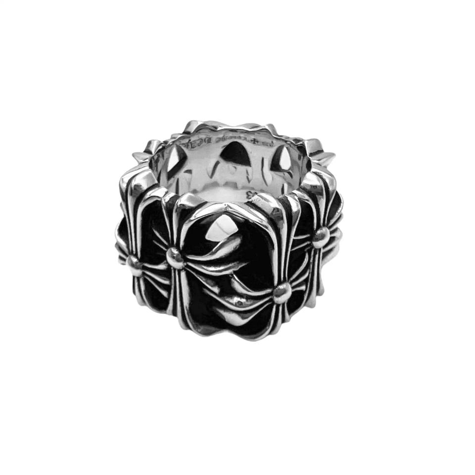 Square Burial Ring Sterling Silver 