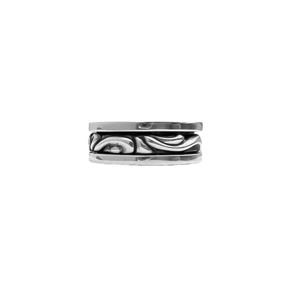 Spinner Scroll Ring 925 Sterling Silver