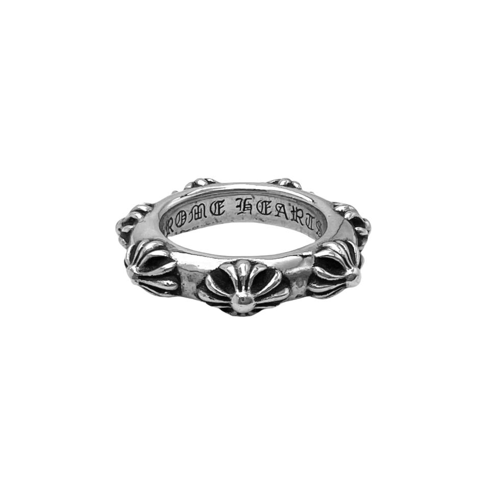 Cross Band Ring Silver