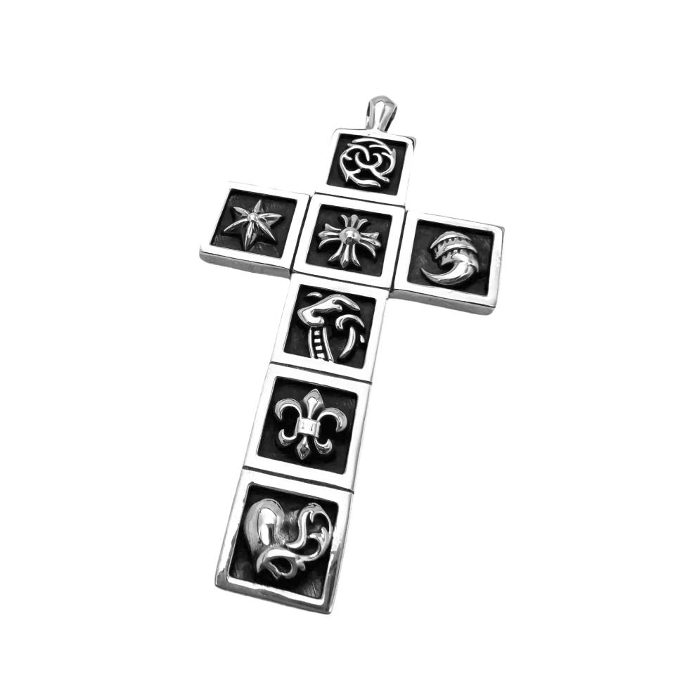 Multi-Frame Cross Pendant