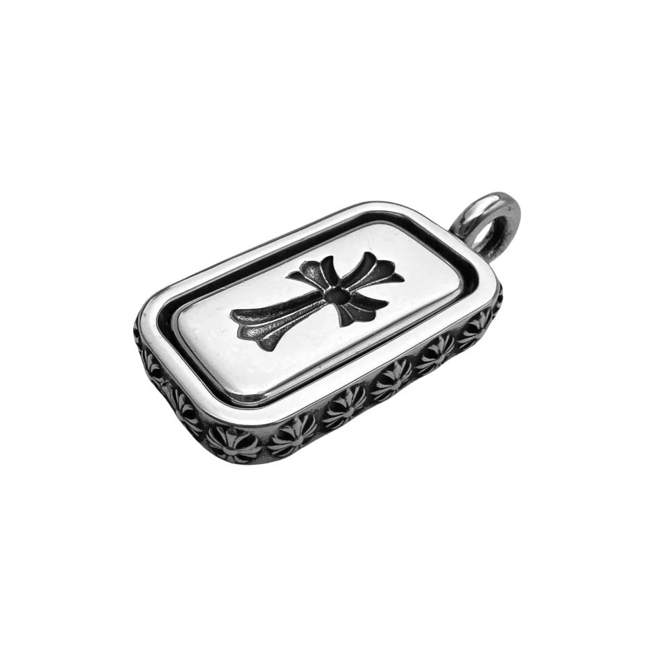 Cross Dagger Double Sided Rotating Pendant