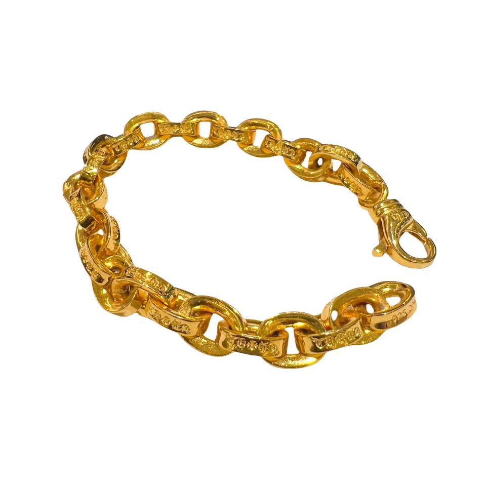 Paper Chain Gold-plated Silver Bracelet