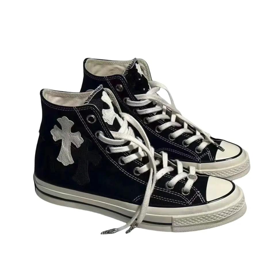 Black Converse x CH Canvas High Tops