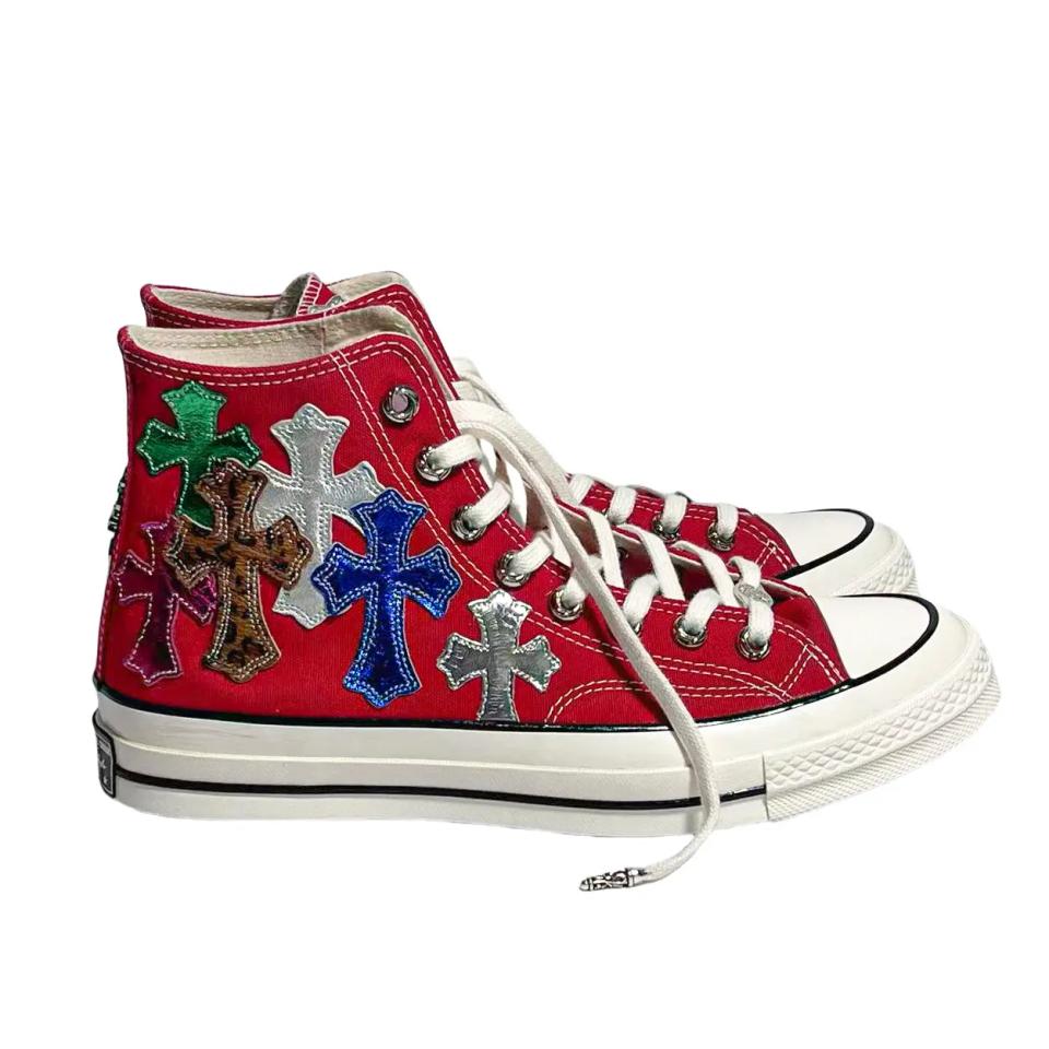 Red Converse x CH Canvas High Tops