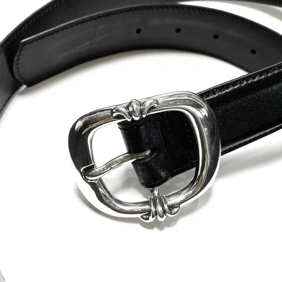 Gunslinger Leather Belt 925 Silver