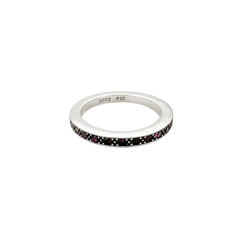 Pave Ruby Eternity Band Ring