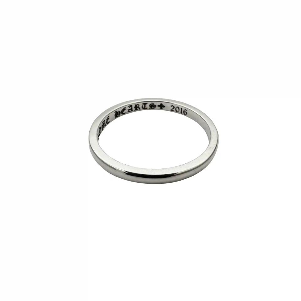 Star Mini Wedding Band Silver Ring