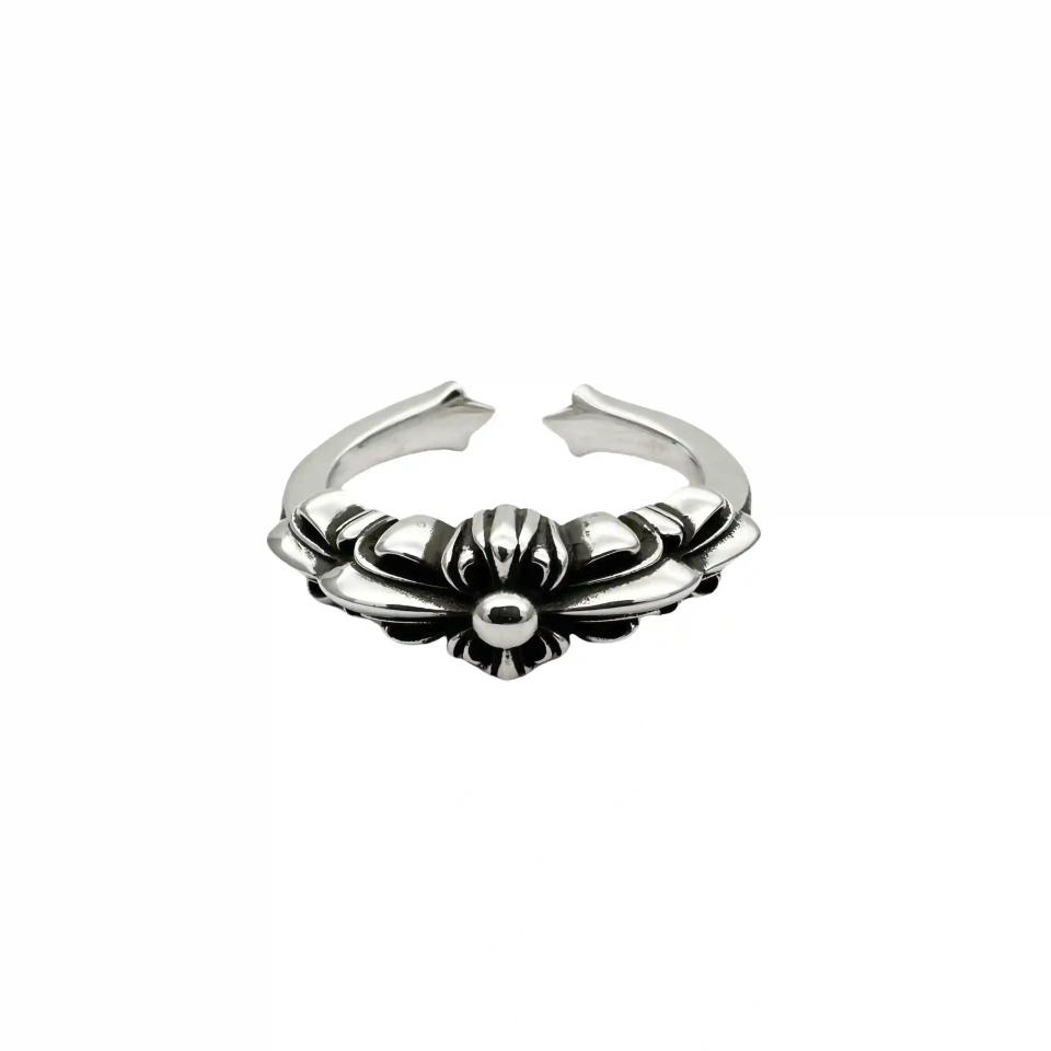 Baby Classic Double Floral Open Ring