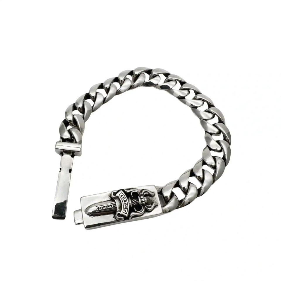 ID Dagger Classic Silver Bracelet